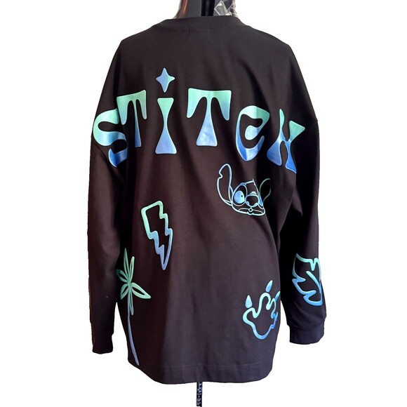 Disney Stitch 626 Celebration Crew Black Long Sleeve Spirit Jersey Size XXXL - Picture 2 of 14
